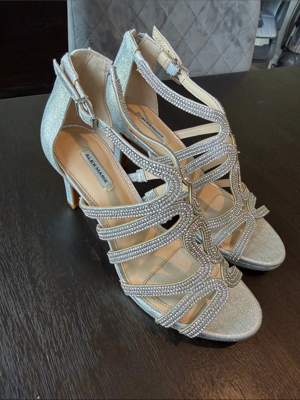 Alex Marie Lillie Rhinestone Strappy Dress Sandal